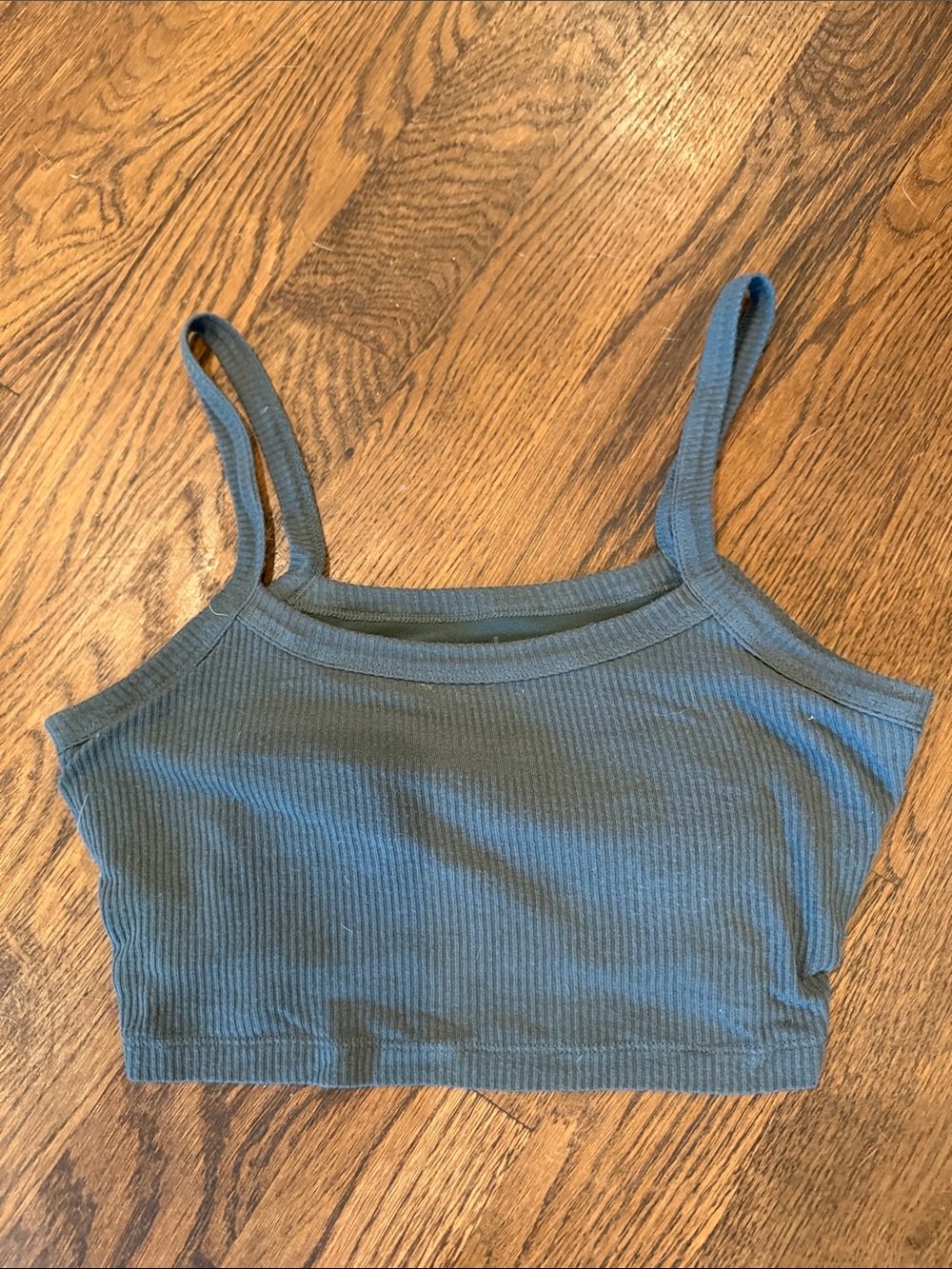 ALO Yoga Ribbed Crop Camisole - Teal